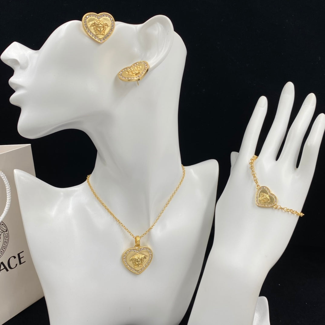 175RV76XDE Stylish Necklace . Earrings.Bracelets.