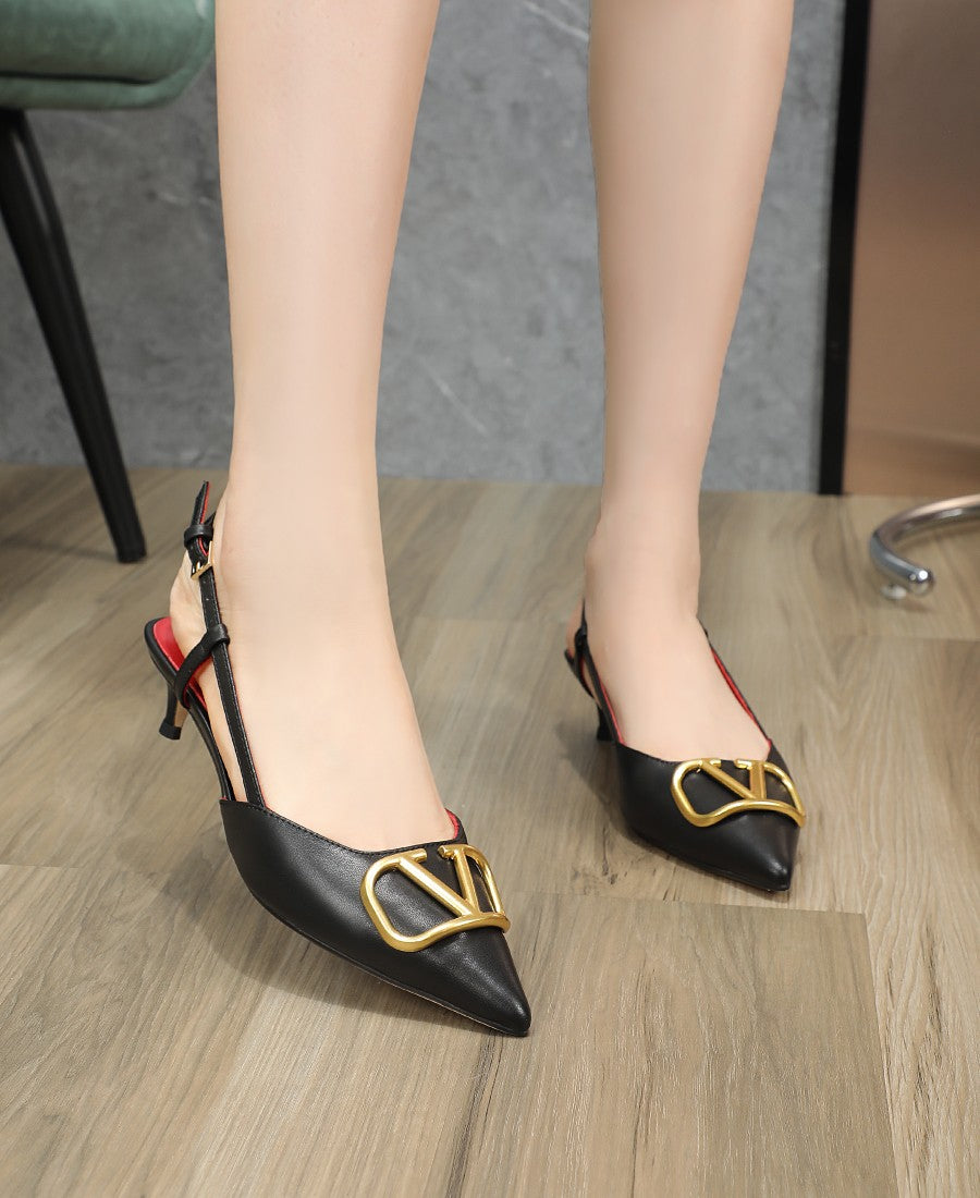 245RVL19ZDE Stylish leather High heels