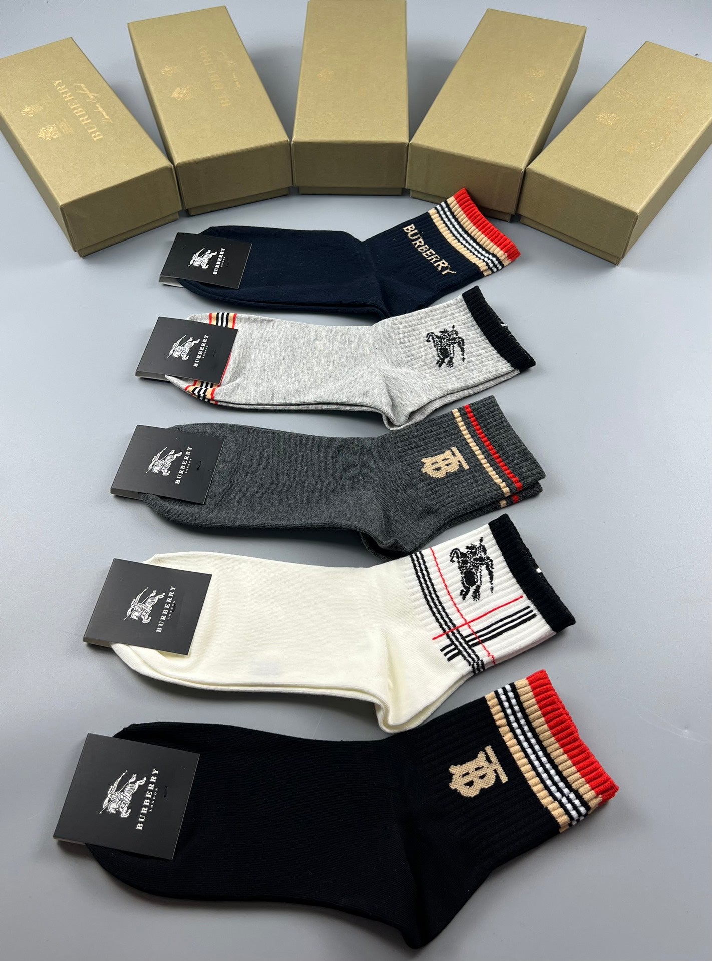235QR66SDE Stylish socks(5 pairs )