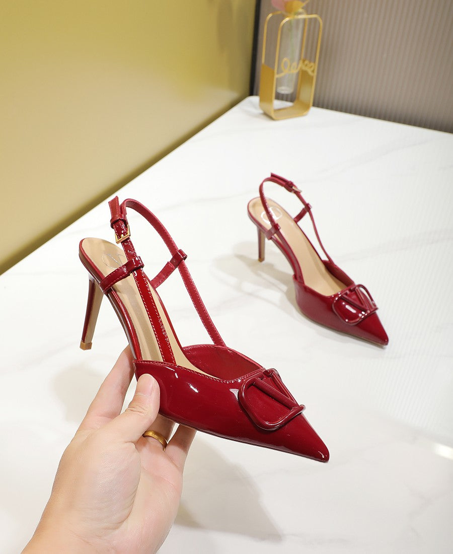 245RVL21ZDE Stylish leather High heels