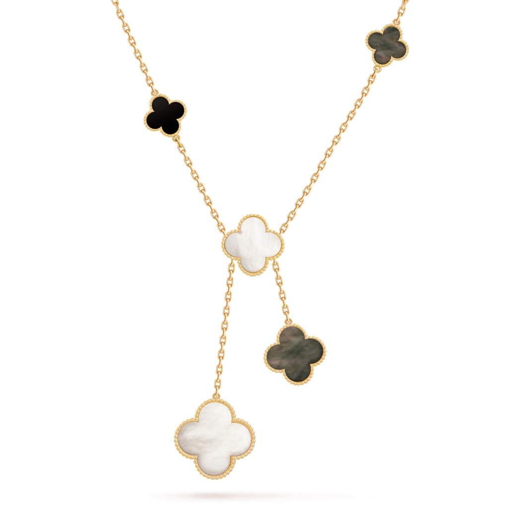 5XVA182KDE Stylish 6 flowers necklaces