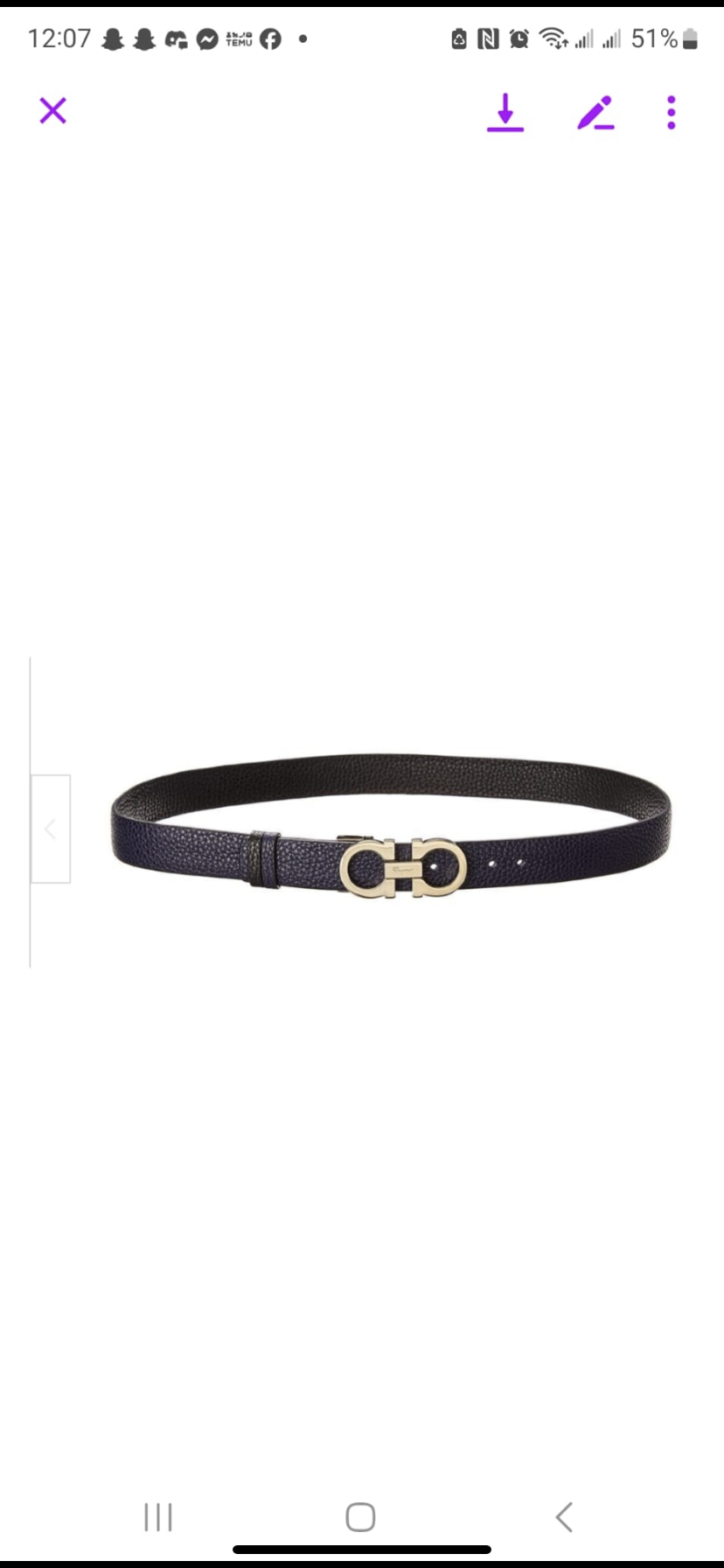 1YCL126PDE Stylish High quality belt With full package