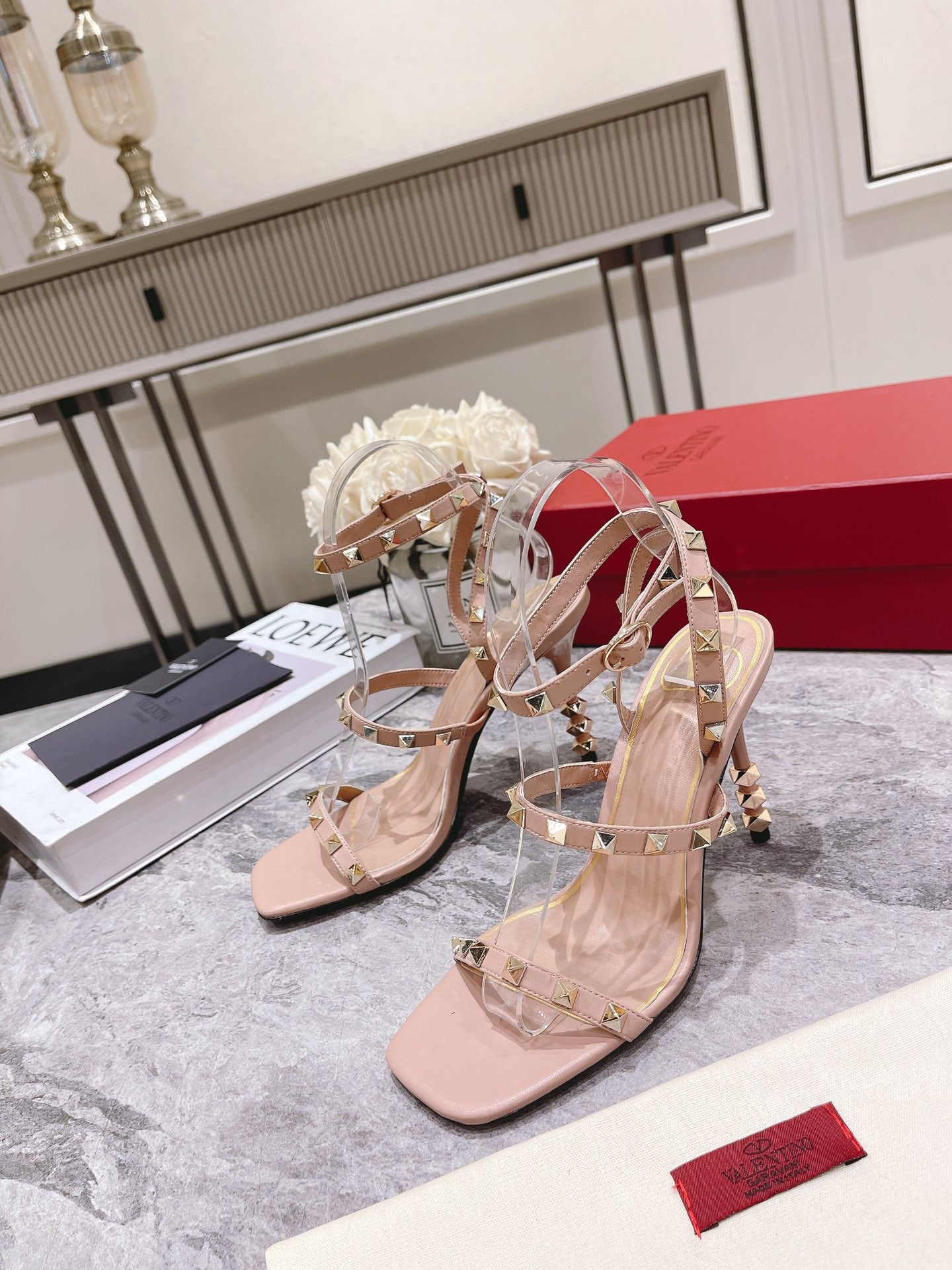 255QVL56ZDE Stylish leather High heels
