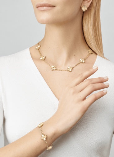 5XVA181XDE Stylish 10 flowers necklaces
