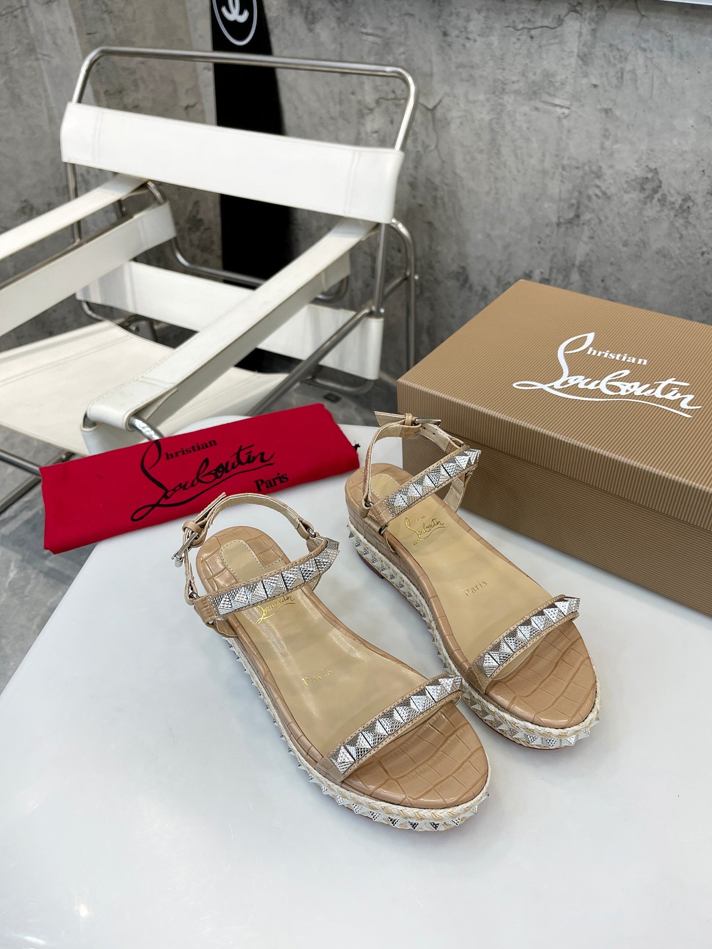 J4A39ZDE Stylish leather High heels 6cm