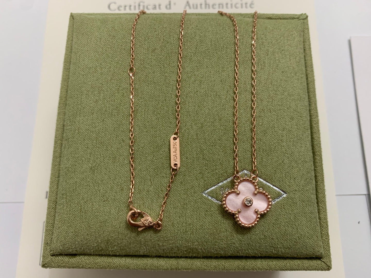 5XVA185XDE Stylish 1 flower necklace