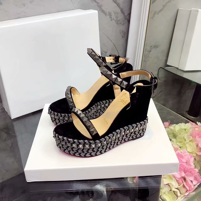 J4A58ZDE Stylish leather High heels 12cm heel