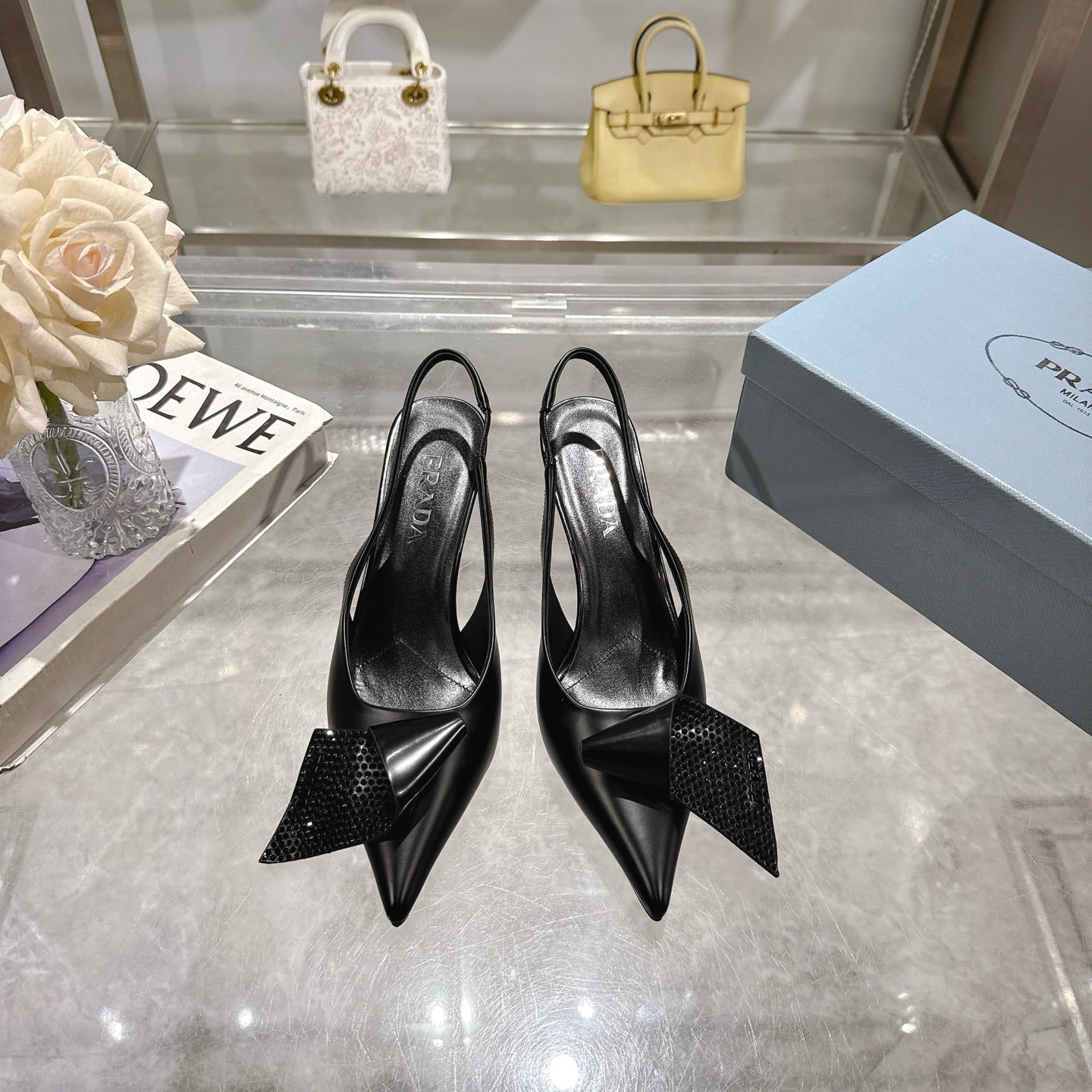 255QP41ZDE Stylish leather High heels