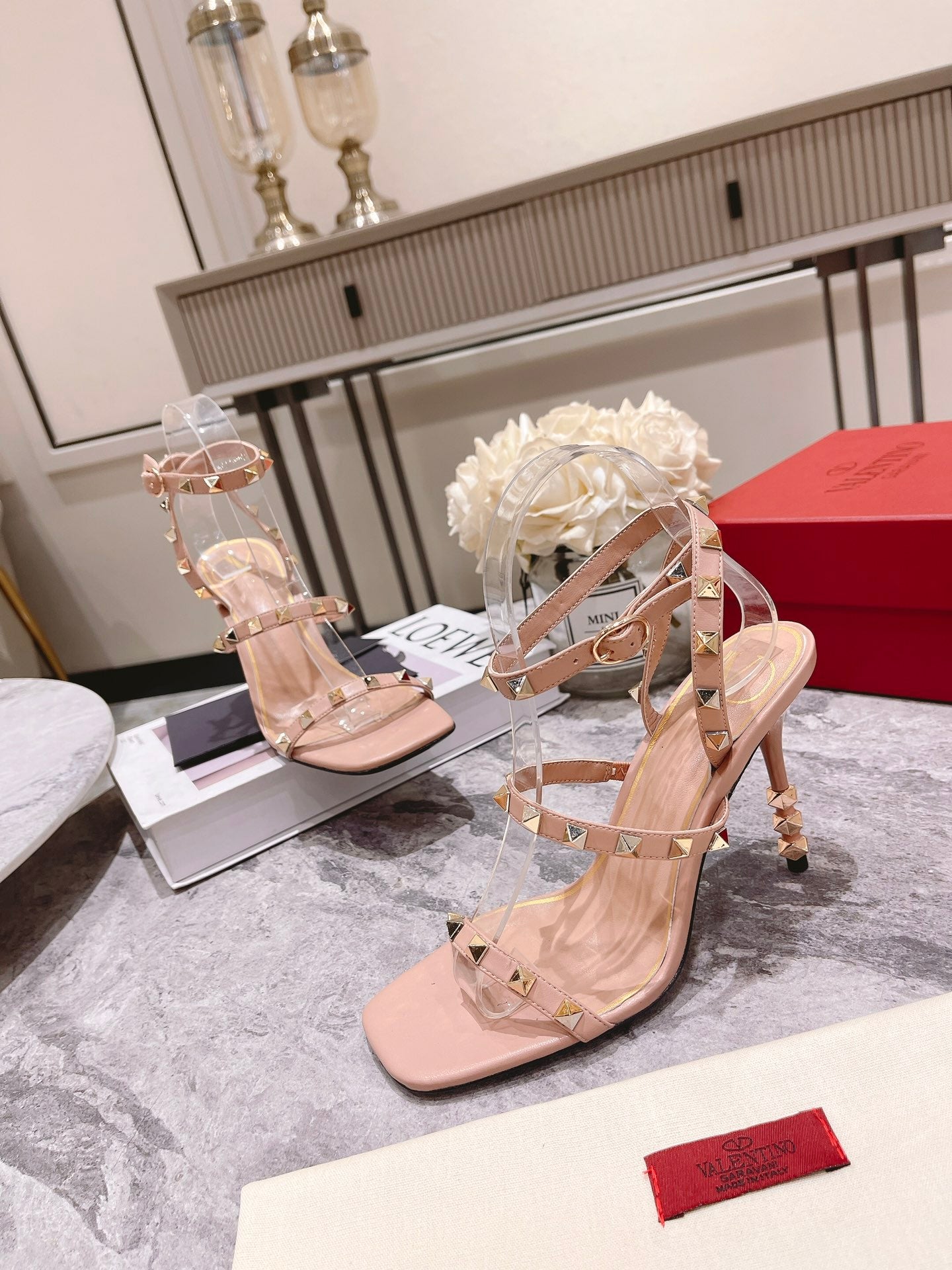 255QVL56ZDE Stylish leather High heels