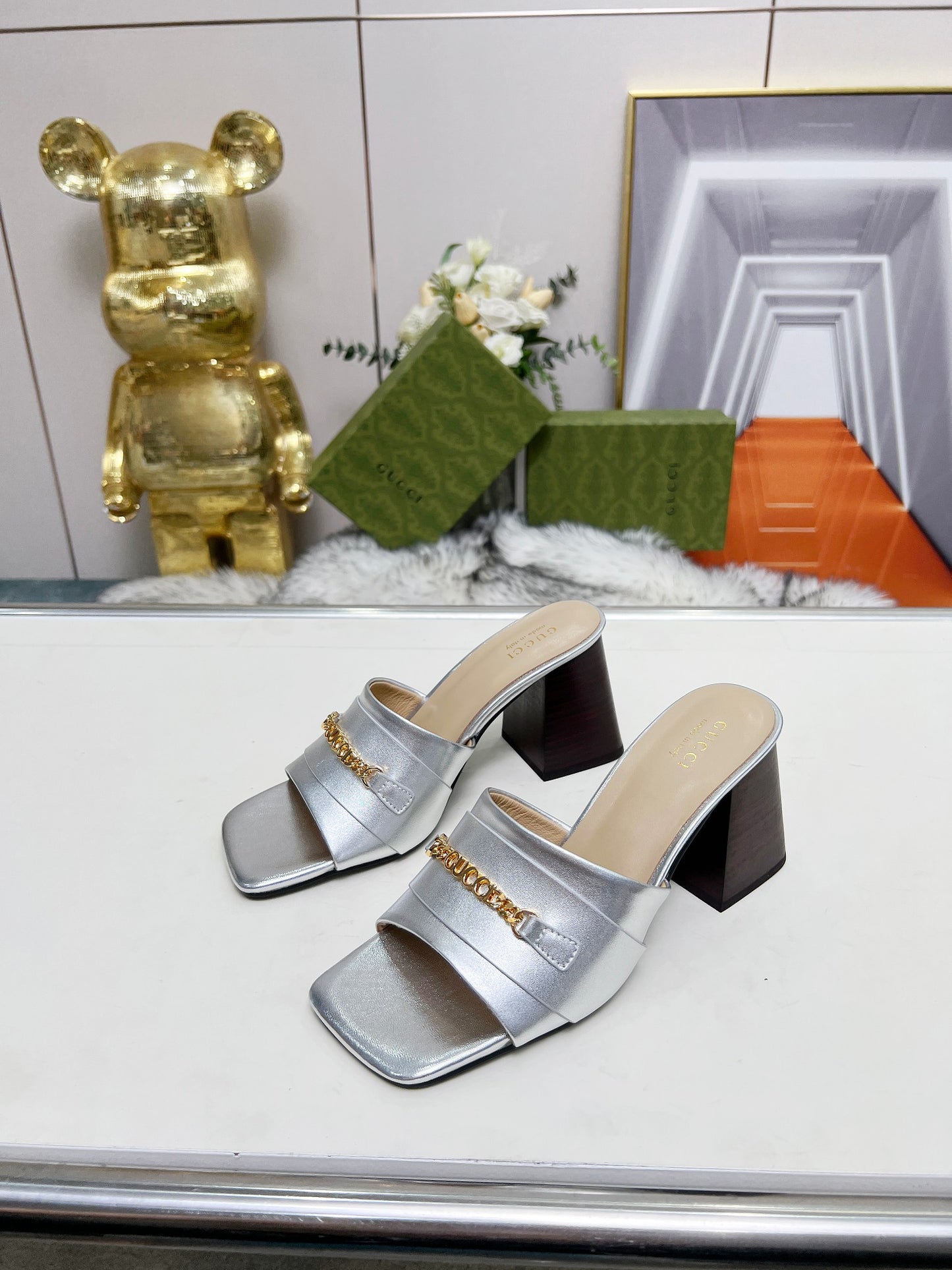 275NB11ZDE Stylish leather High heels