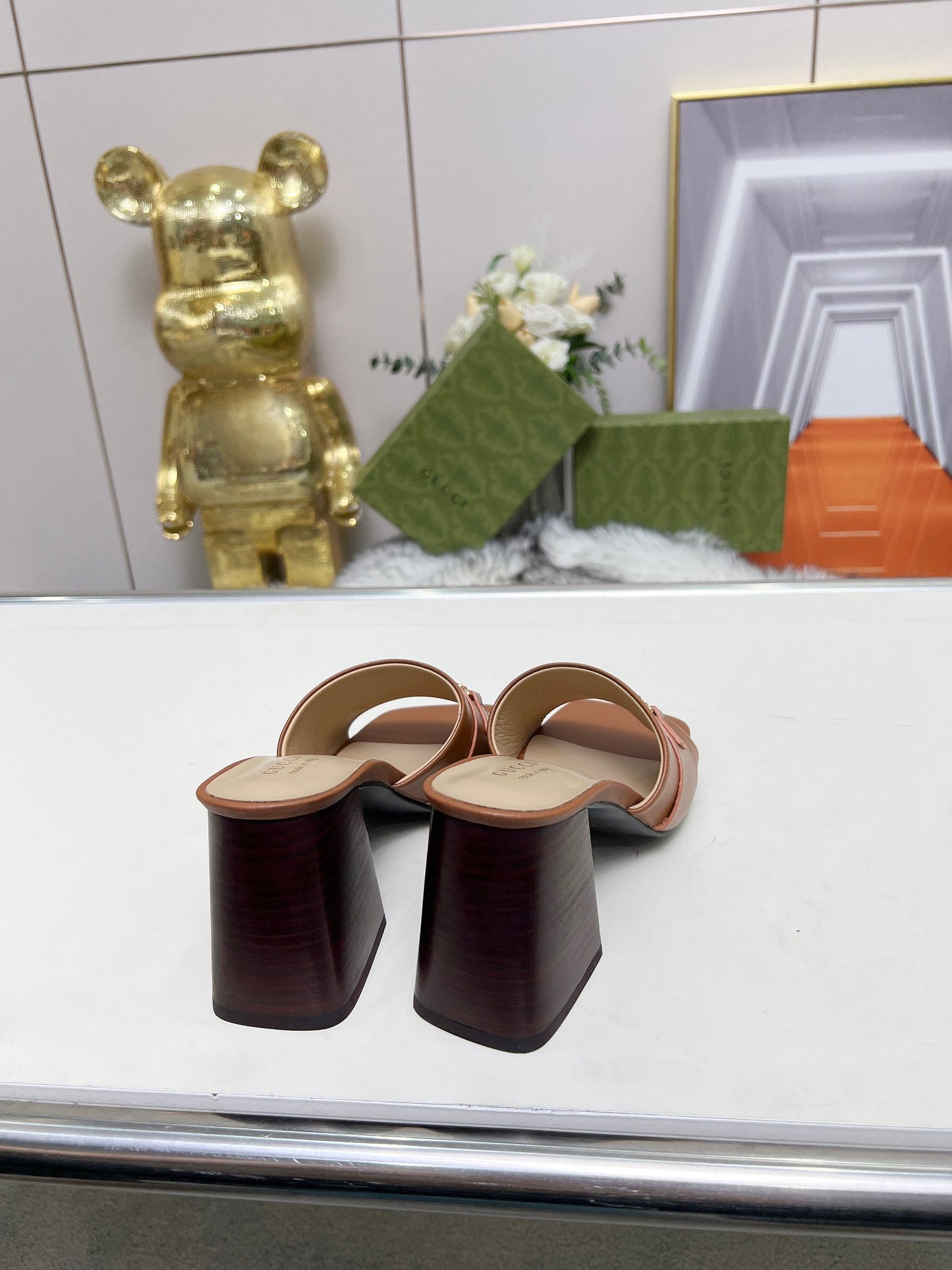 275NB11ZDE Stylish leather High heels