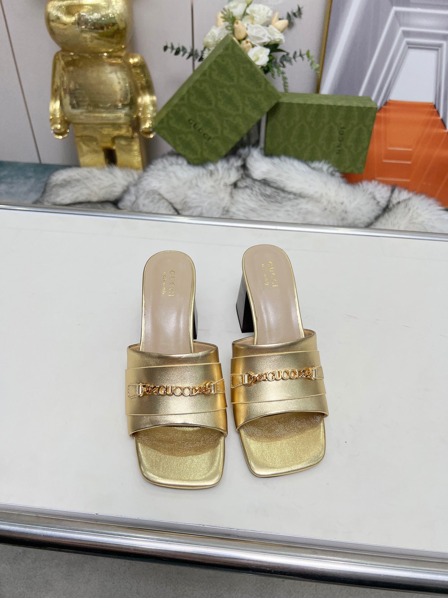 275NB11ZDE Stylish leather High heels
