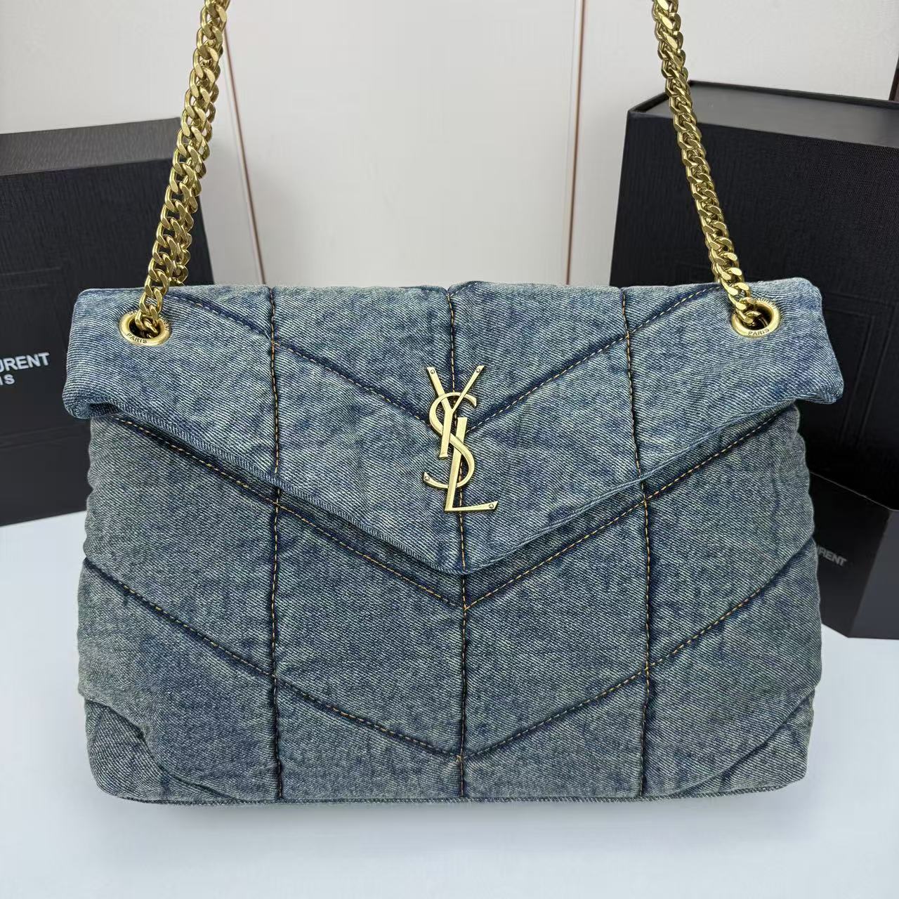 15RSL17BDE Stylish denim bags