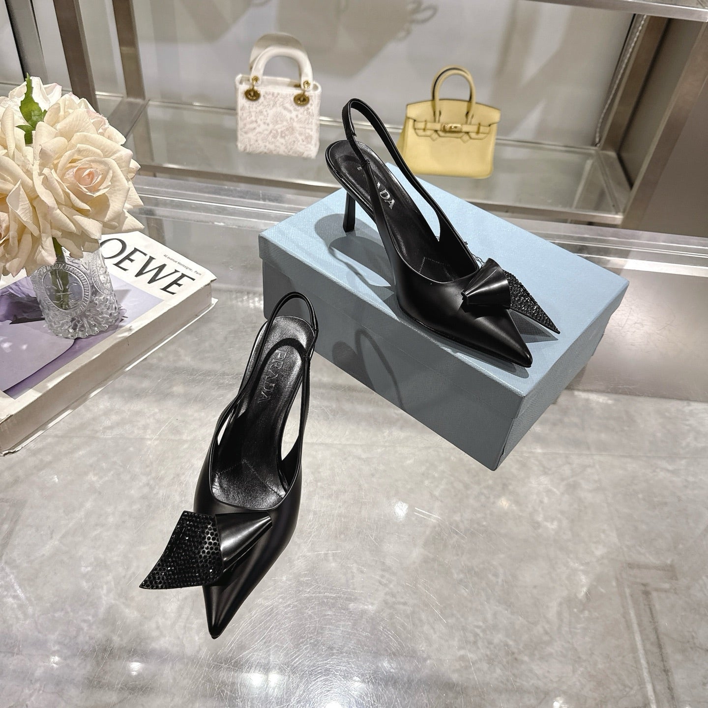255QP41ZDE Stylish leather High heels