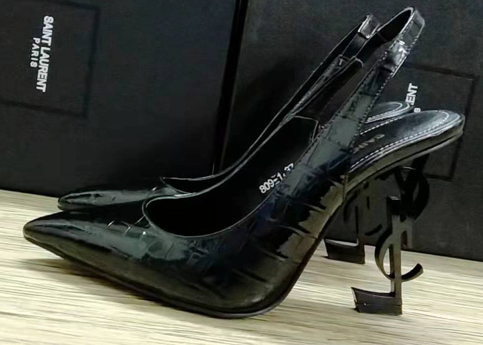 2XSL157ZDE Stylish leather high heels(10.5cm)