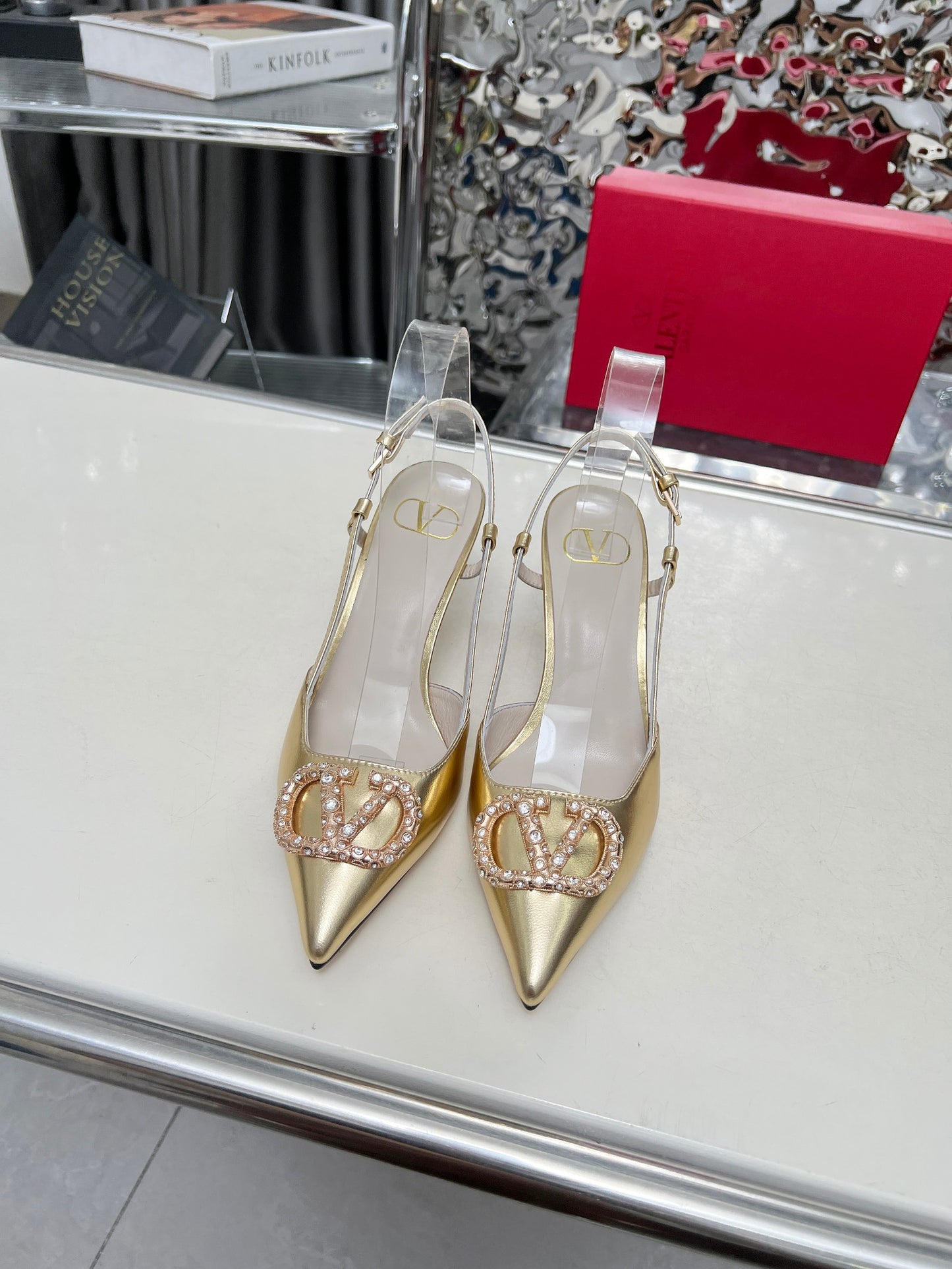 245RVL22ZDE Stylish leather High heels
