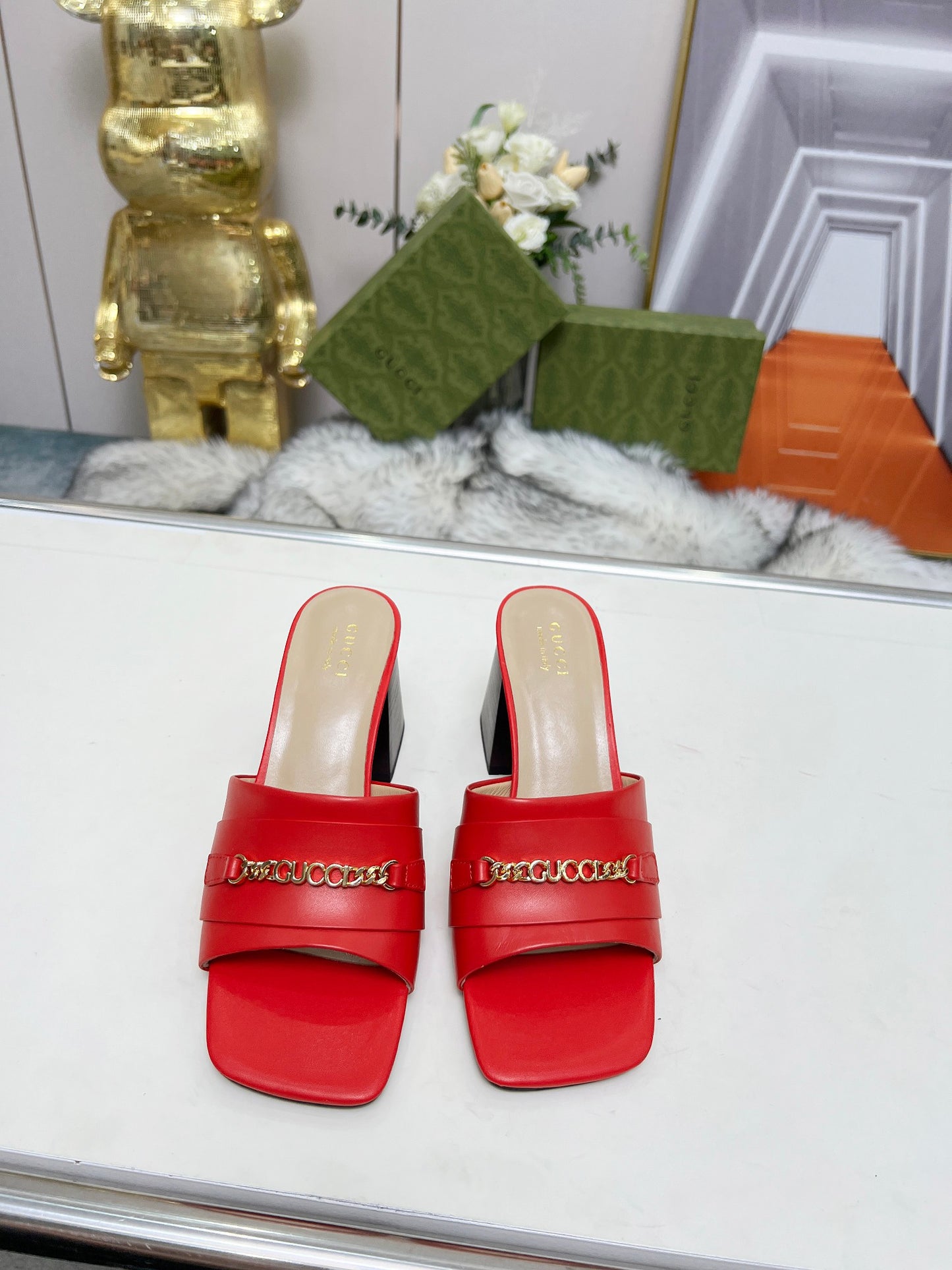 275NB11ZDE Stylish leather High heels