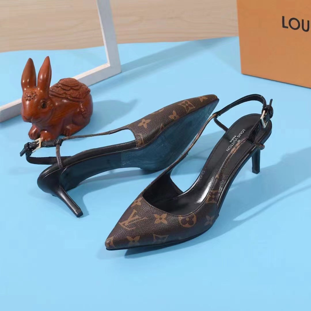 245RE33ZDE Stylish leather High heels
