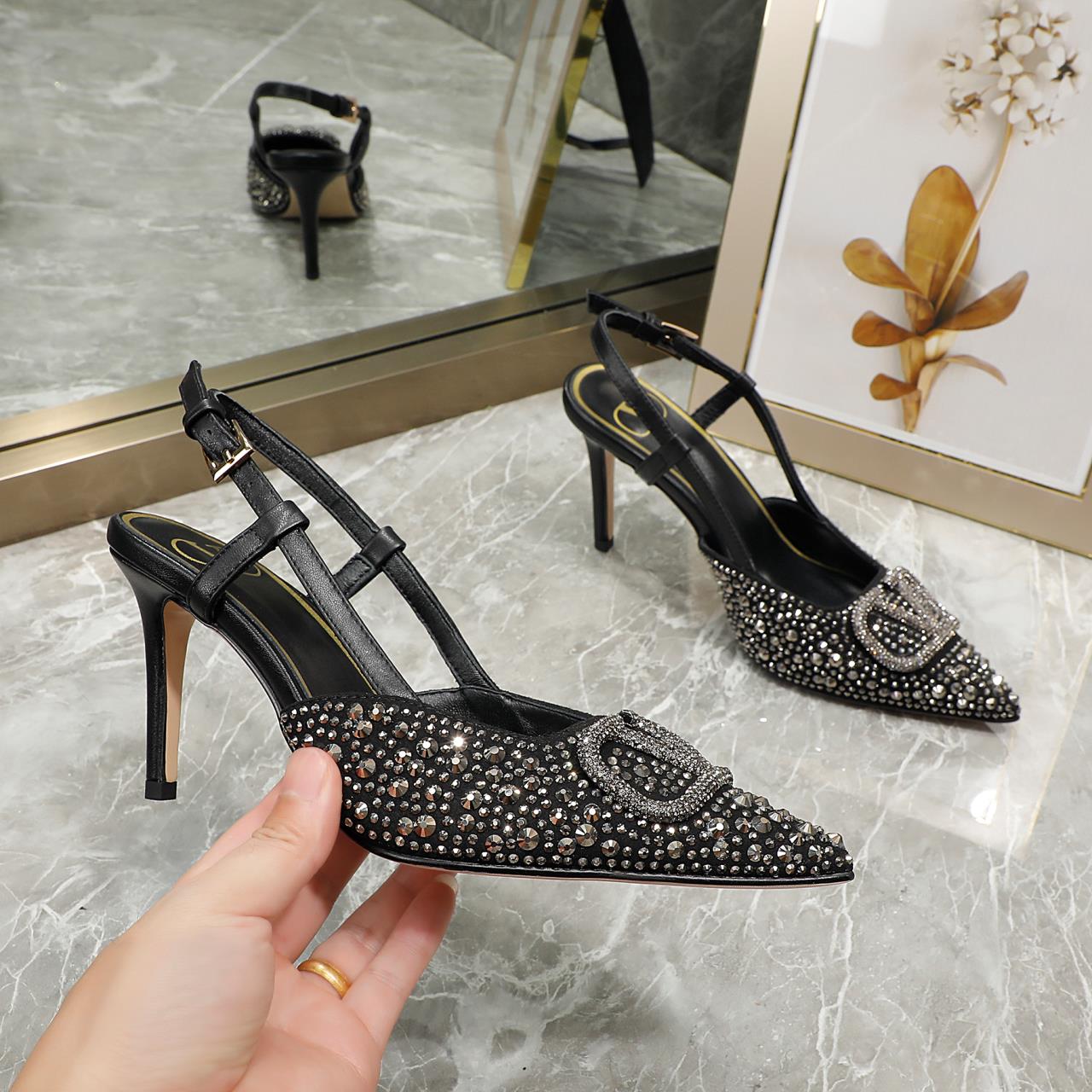 245RVL13ZDE Stylish leather High heels