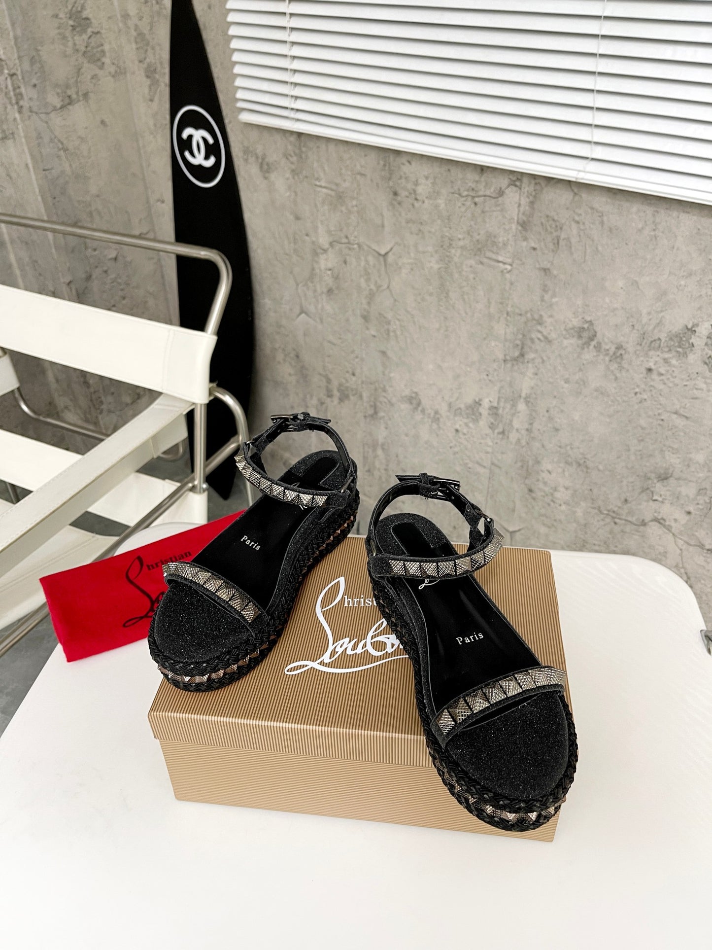 J4A46ZDE Stylish leather High heels 6cm