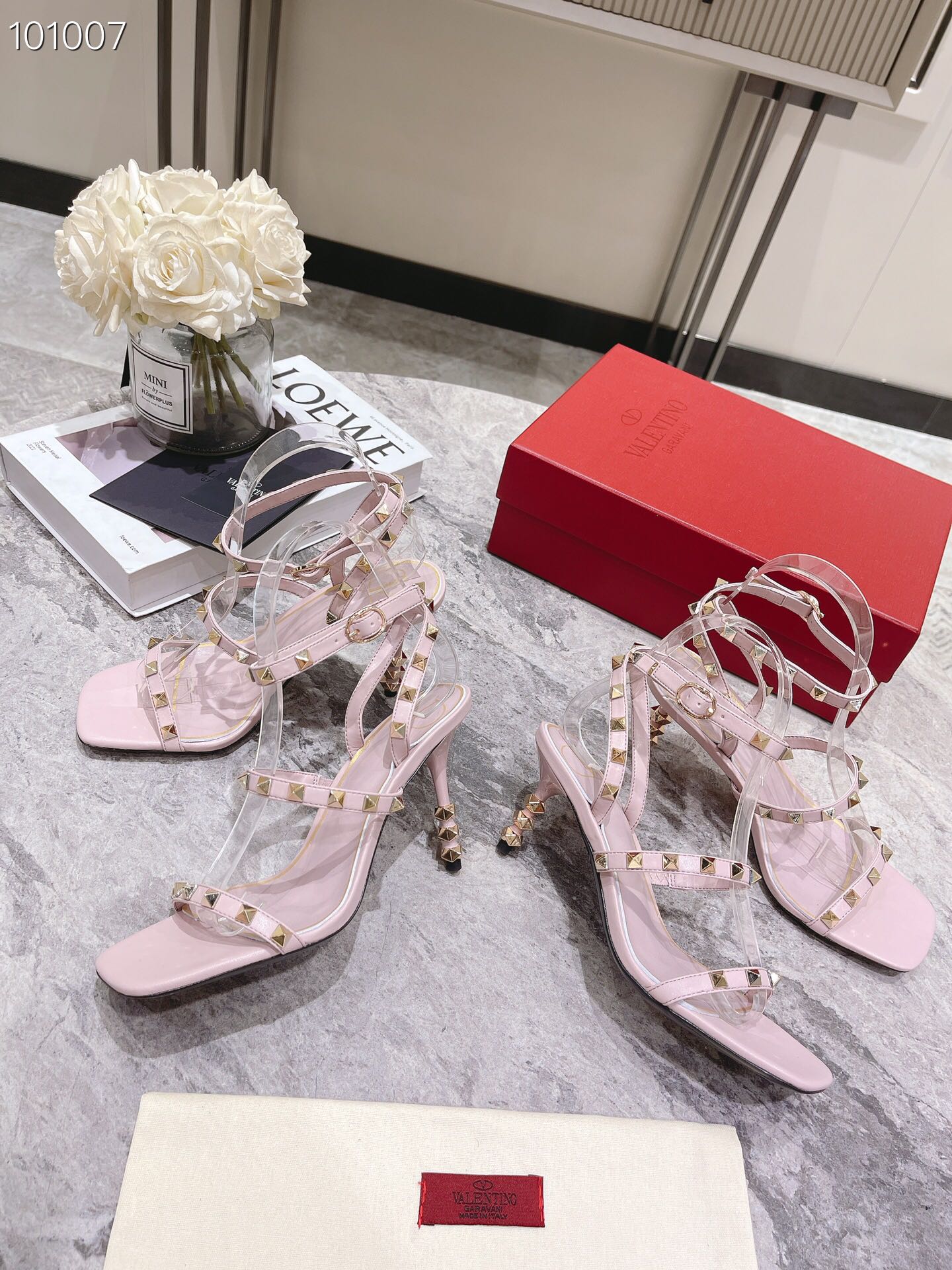 255QVL56ZDE Stylish leather High heels