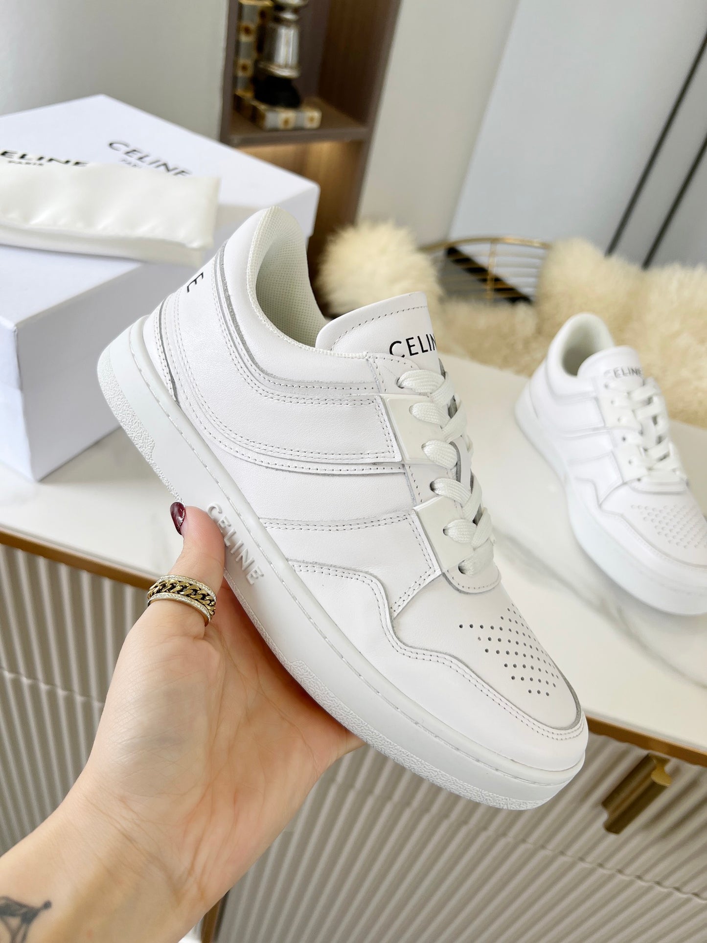 JCL1ZDE Stylish leather Sneakers