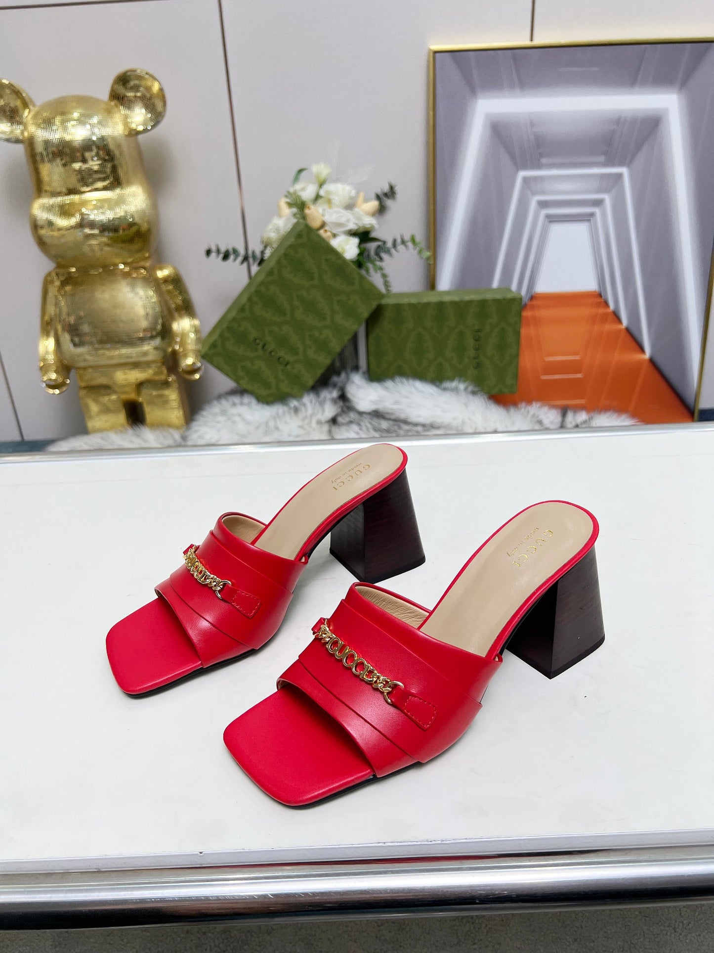 275NB11ZDE Stylish leather High heels