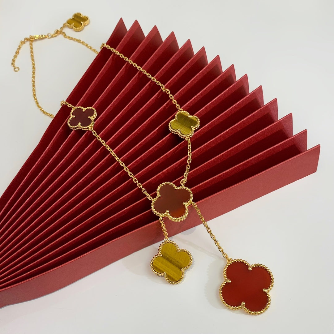 5XVA182KDE Stylish 6 flowers necklaces