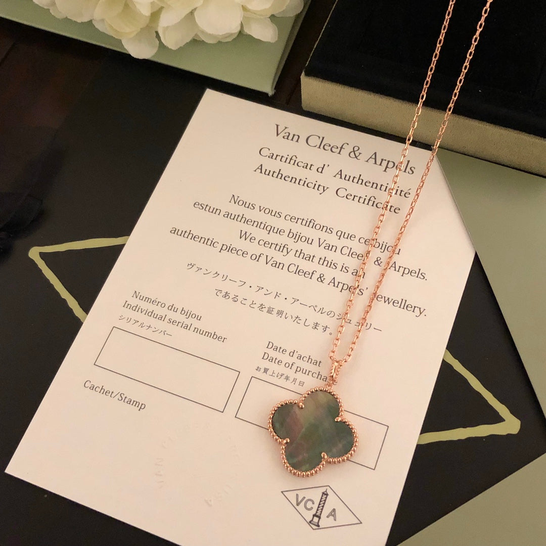 5XVA184XDE Stylish 1 flower necklace