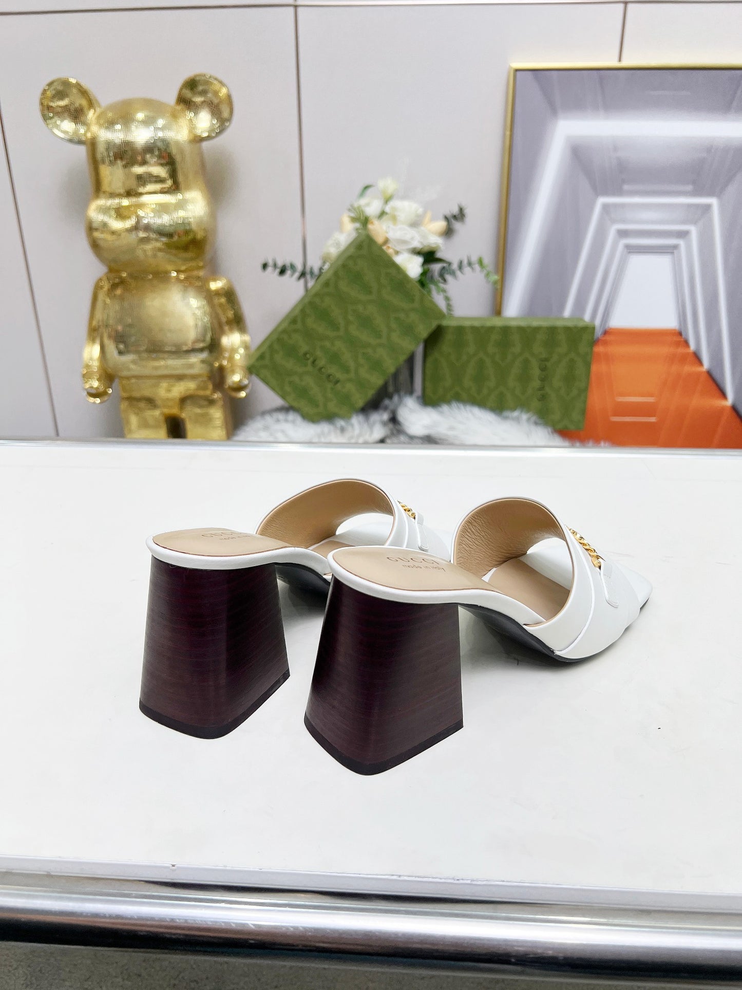 275NB11ZDE Stylish leather High heels
