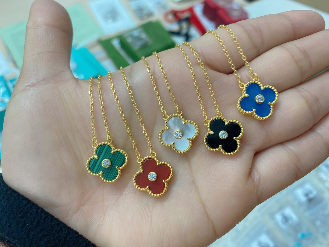 5XVA185XDE Stylish 1 flower necklace