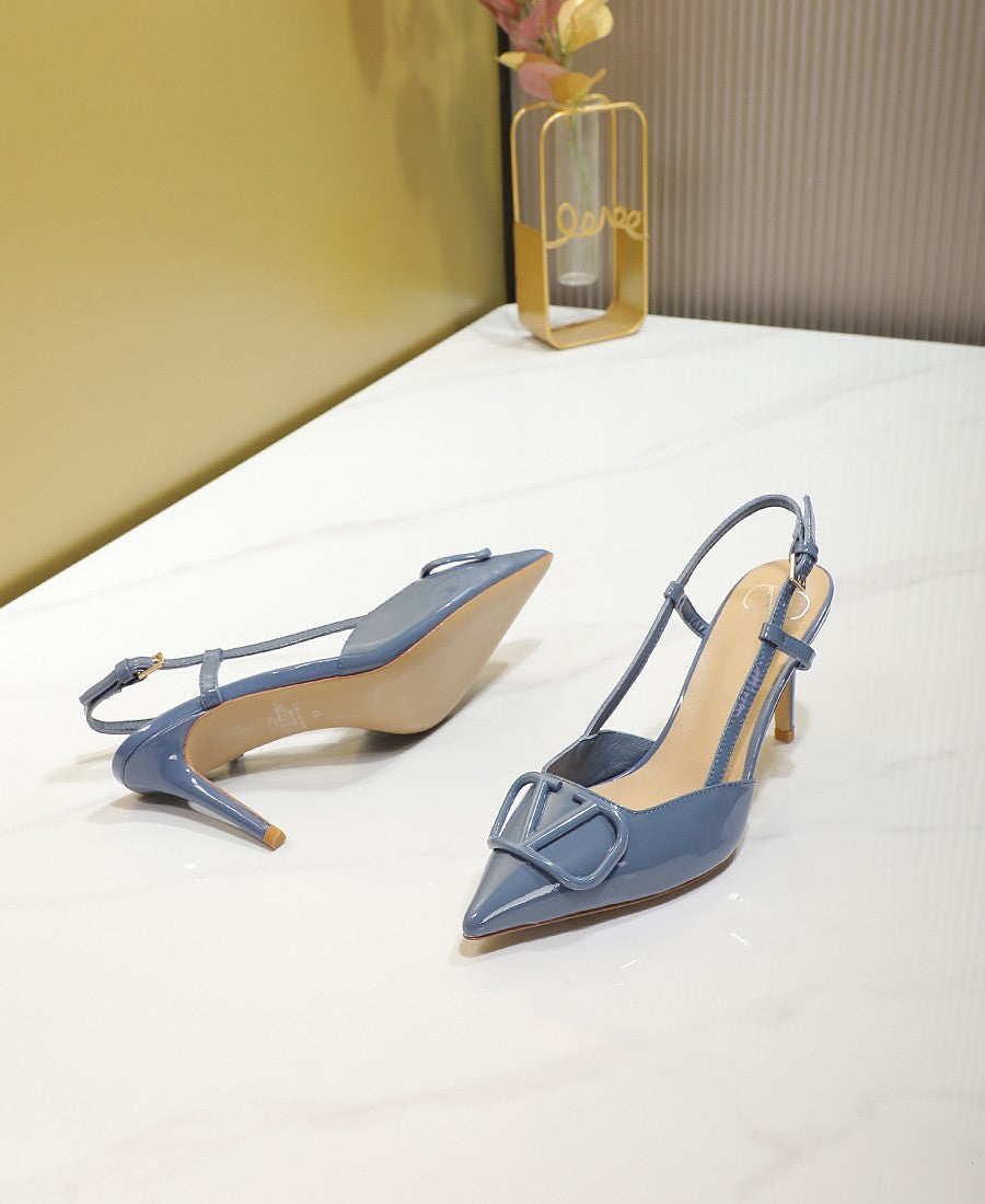 245RVL21ZDE Stylish leather High heels