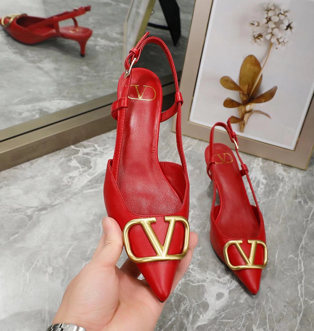 245RVL19ZDE Stylish leather High heels