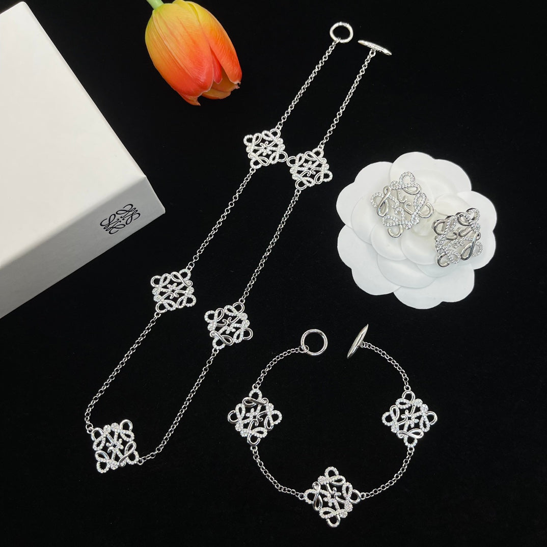 14A756KDE Stylish Earrings Bracelets Necklaces