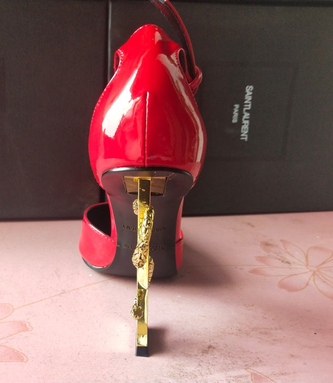 2XSL158ZDE Stylish leather high heels(patent leather)