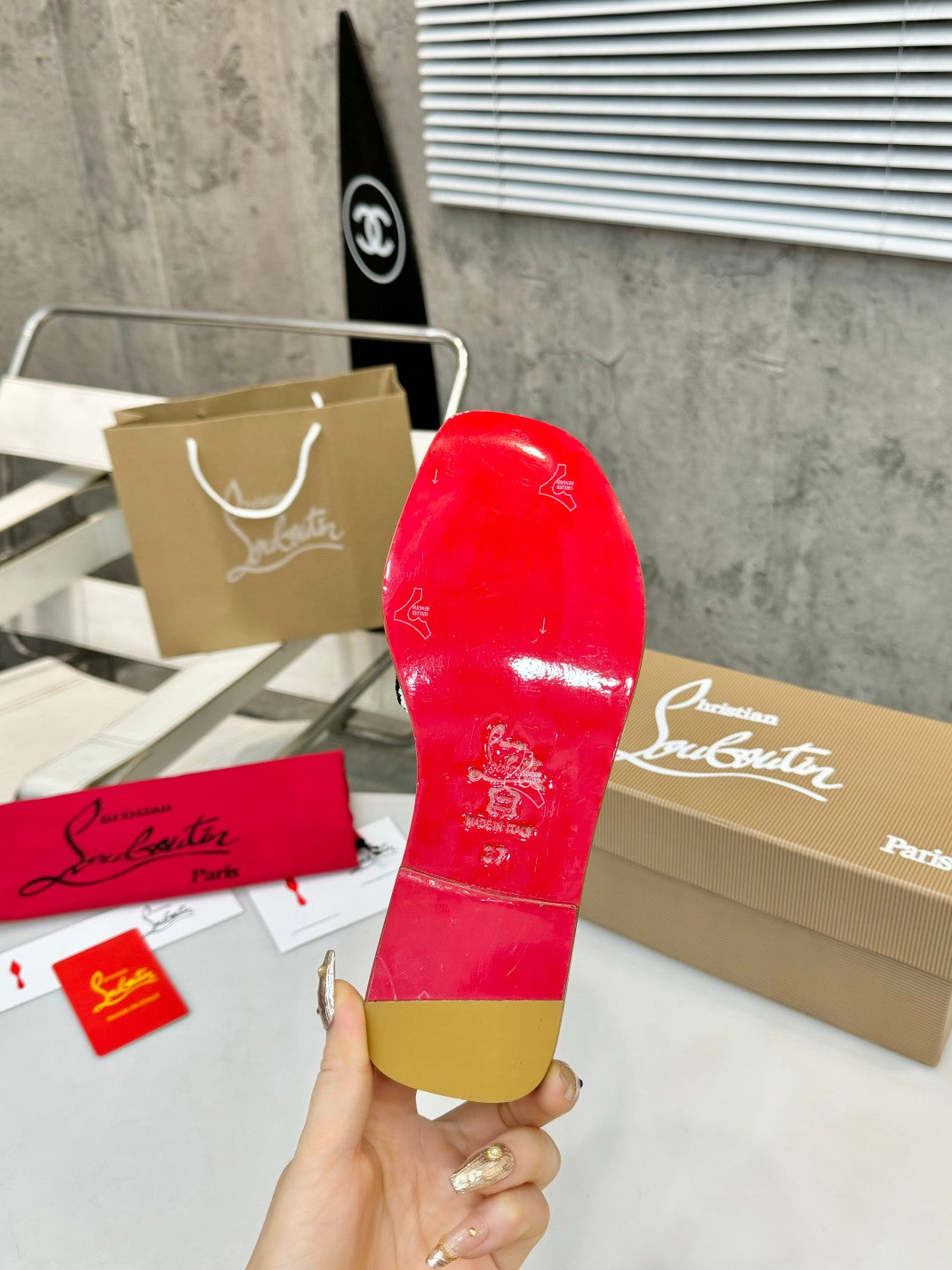 JXA10ZDE Stylish leather + knitted sandals