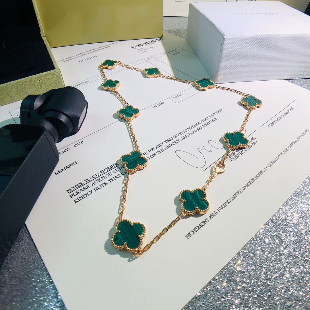 5XVA181XDE Stylish 10 flowers necklaces