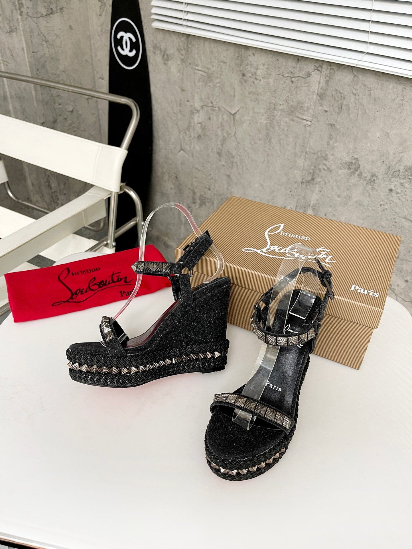 J4A47ZDE Stylish leather High heels 12cm heel