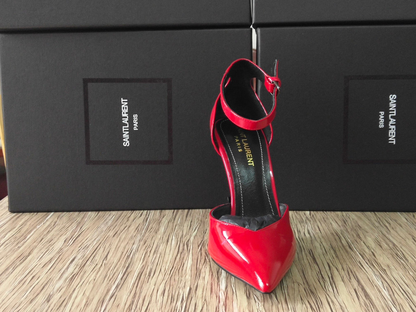2XSL155ZDE Stylish leather high heels(patent leather)