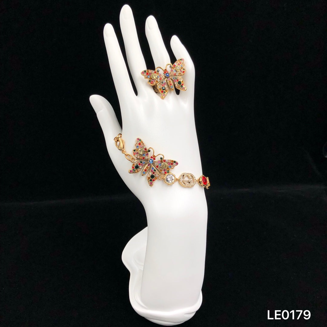 14B957XDE Stylish Rings Earrings Bracelets Necklaces