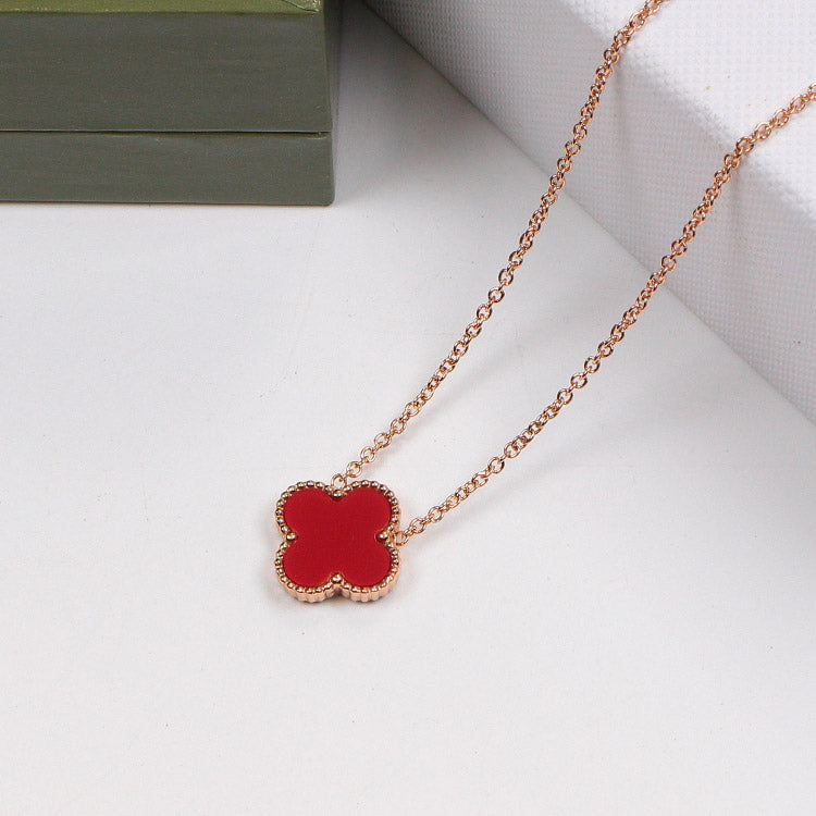 2VA11XDE Stylish  necklaces both sides: one side is full of diamonds, and the other color