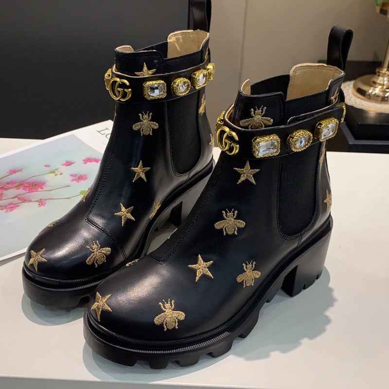 2XB199ZDE Stylish leather boot (top layer leather lining)