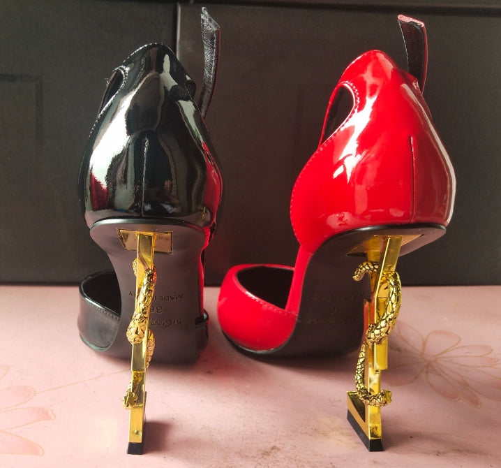 2XSL158ZDE Stylish leather high heels（patent leather）