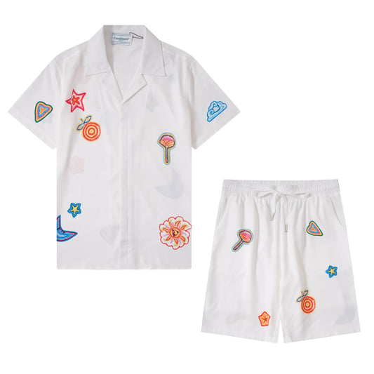 135RA136UDE Stylish shirt and shorts set
