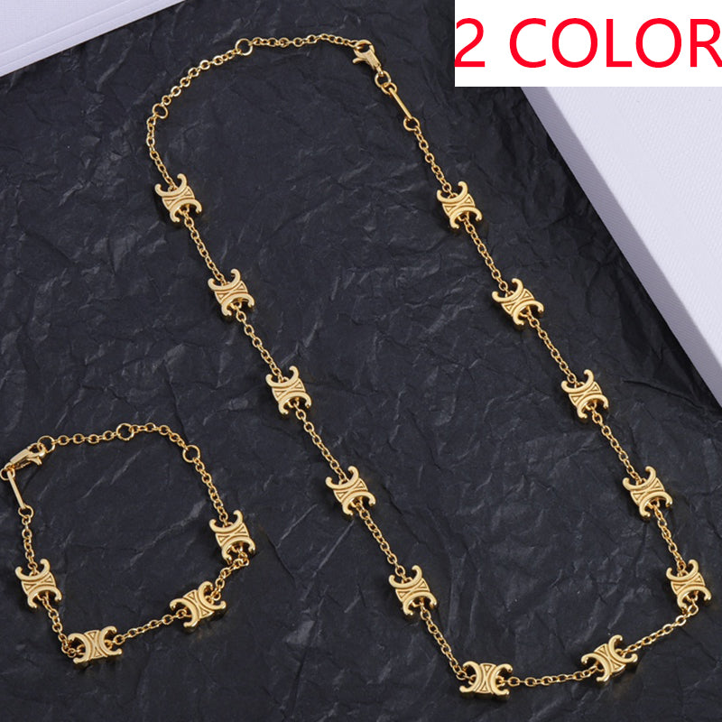 1NCL165XDE Stylish necklace bracelet