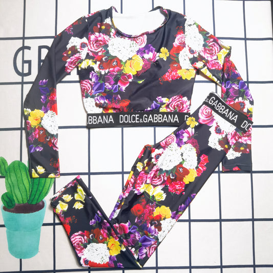 14A155YDE Stylish Long sleeve swimsuit