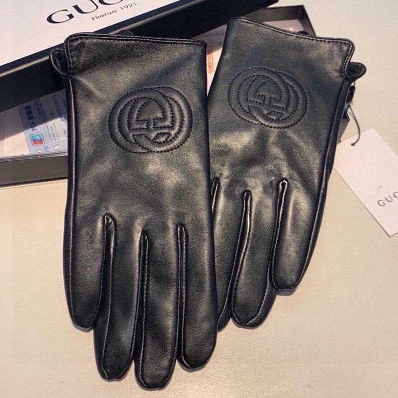 14B16SDE Stylish sheepskin gloves