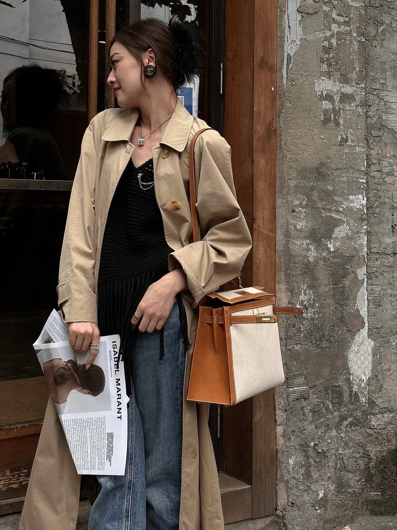 15RH119BDE Stylish leather bag