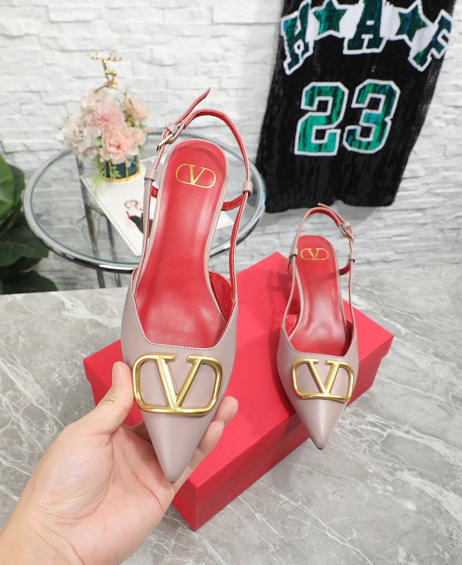 245RVL19ZDE Stylish leather  High heels
