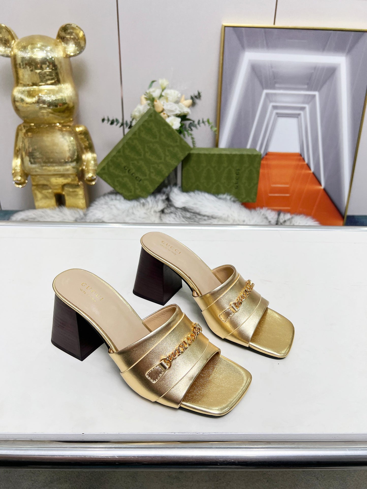 275NB11ZDE Stylish leather High heels